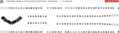 1:144 Airbus A.330 / A.340 Photoreal Windows