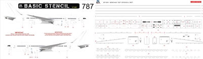 1:144 Boeing 787-8, 787-9 Detail Decal