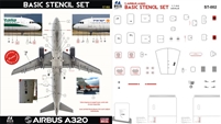 1:144 Airbus A.320 family Stencil Set