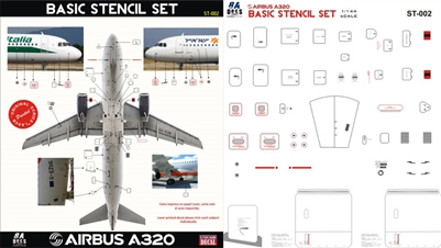 1:144 Airbus A.320 family Stencil Set