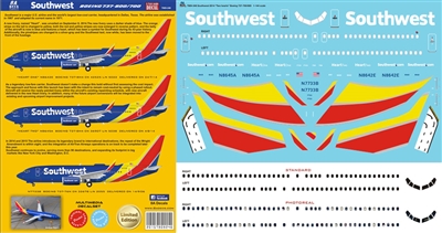 1:200 Southwest Airlines (2015 cs) Boeing 737-700, -800, -MAX8