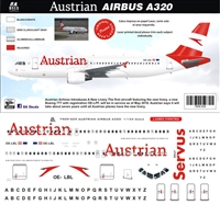 1:200 Austrian Airlines (2019 cs) Airbus A.320