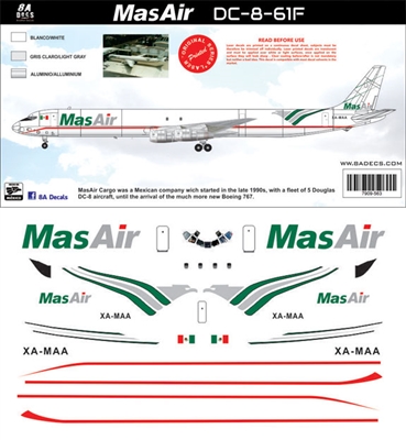 1:200 MAS Air Cargo Douglas DC-8-61F