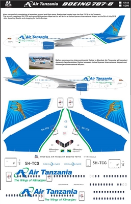 1:200 Air Tanzania Boeing 787-8