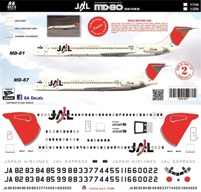 1:200 Japan Airlines McDD MD80 / MD87