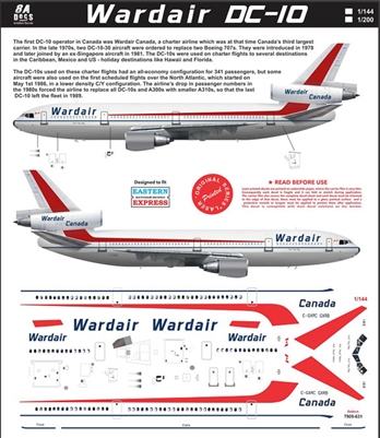 1:200 Wardair Canada McDD DC-10-30