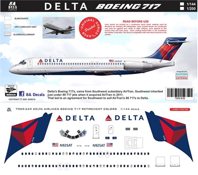 1:200 Delta Airlines Boeing 717-200