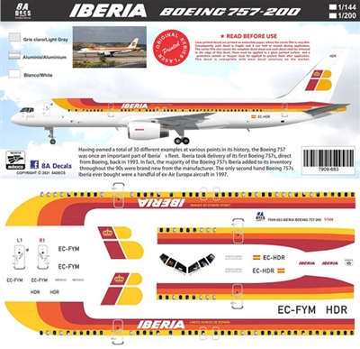 1:200 Iberia Boeing 757-200