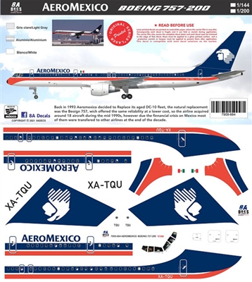 1:200 AeroMexico Boeing 757-200