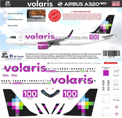 1:200 Volaris Airbus A.320NEO '100th NEO'