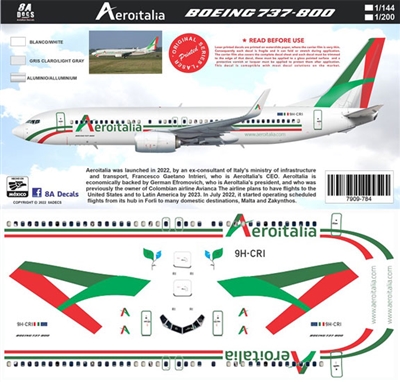 1:200 AeroItalia Boeing 737-800