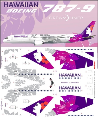 1:200 Hawaiian Airlines (2017 cs) Boeing 787-9