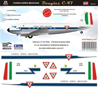 1:72 Fuerza Aerea Mexicana Douglas C.47 ETM cs