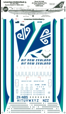 1:200 Air New Zealand Boeing 747's