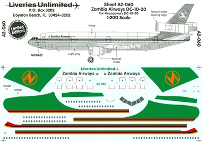 1:200 Zambia Airways DC-10-30