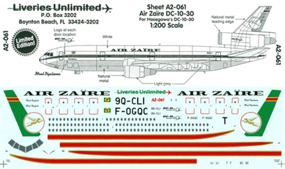 1:200 Air Zaire McDD DC-10-30