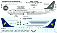 1:200 Myanmar Airways Boeing 737-400