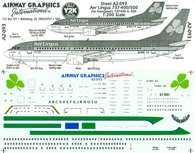 1:200 Aer Lingus Boeing 737-400 / -500