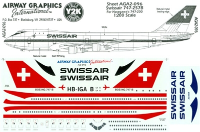 1:200 Swissair (delivery cs) Boeing 747-257B