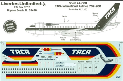 1:144 TACA International Airlines Boeing 737-200