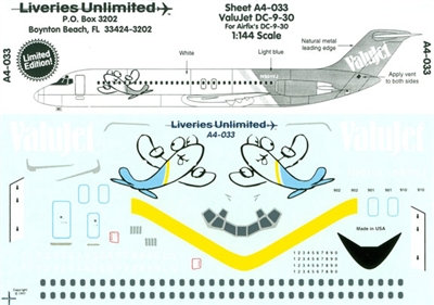 1:144 ValuJet DC-9-10 / -30