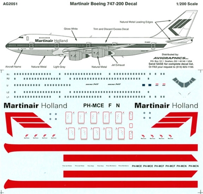 1:200 Martinair Holland Boeing 747-200C