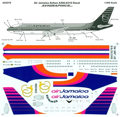 1:200 Air Jamaica Airbus A.300B4