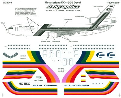 1:200 Ecuatoriana McDD DC-10-30