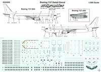 1:200 Windows & Details, Boeing 737's