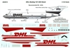 1:144 DHL (cream/maroon cs) Boeing 727