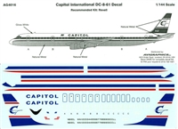 1:144 Capitol Douglas DC-8-61