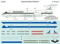 1:144 Piedmont Fokker F.28 Fellowship