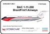 1:144 BAC 1-11-200, Braniff International Airways (delivery cs)