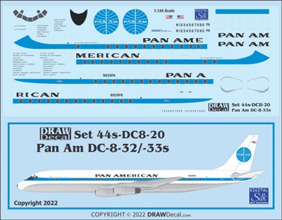 1:144 Douglas DC-8-30, with DRAW Decal