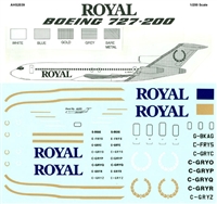 1:200 Royal Airlines Boeing 727-200 ADV