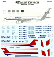 1:144 Wardair Canada Airbus A.310-322