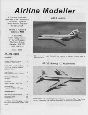 Airline Modeller Vol 1 No.3, Issue 3