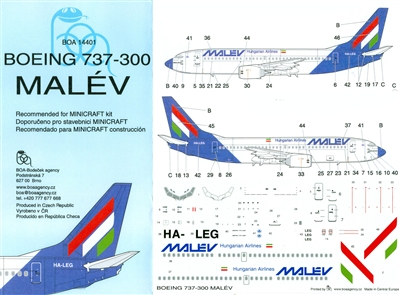 1:144 Malev Boeing 737-300