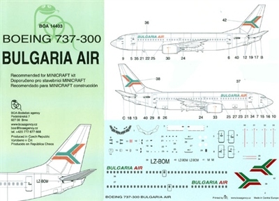 1:144 Bulgaria Air Boeing 737-300