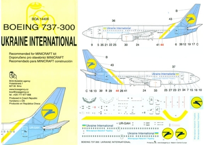 1:144 Ukraine International Boeing 737-300