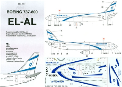 1:144 El Al Boeing 737-800