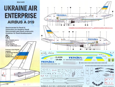 1:144 Ukaraine Air Enterprises Airbus A.319