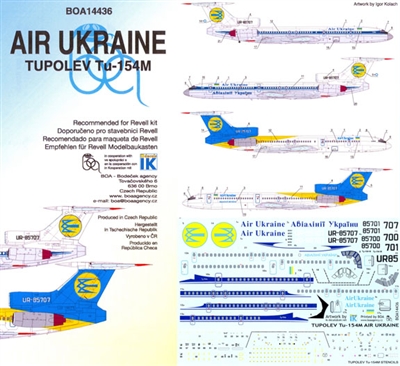 1:144 Air Ukraine Tupolev 154M