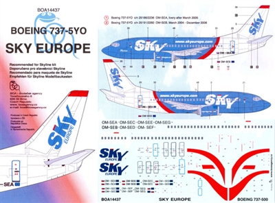 1:144 Sky Europe Boeing 737-500