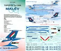 1:144 Malev Tupolev 134A