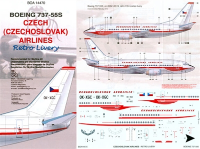 1:144 CSA Czechoslovak Airlines (retro cs) Boeing 737-500