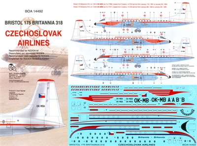 1:144 Czechoslovak Airlines Bristol Br.175 Britannia 318