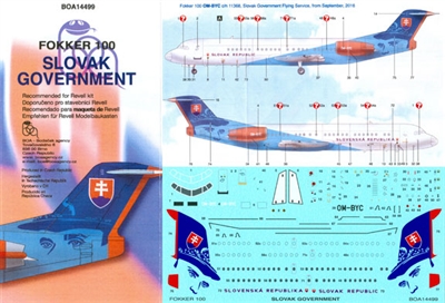 1:144 Slovak Government Fokker 100