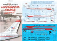 1:144 Czechoslovak Airlines Tupolev 104A