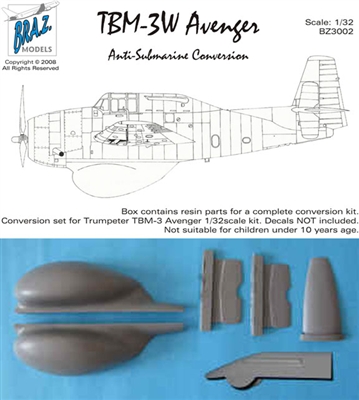 1:32 TBM-3W Avenger ASW Conversion *Special Order*